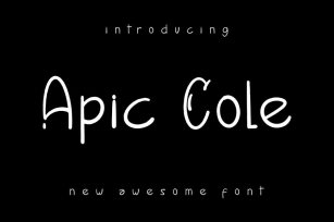 Apic Cole Font Font Download