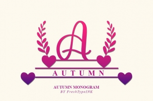 Autumn Monogram Font Download
