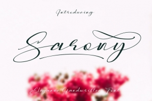 Sarony Handwritten Fonts Font Download