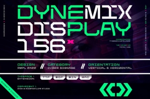 Dynemix Display Font Font Download
