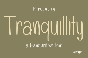 Tranquillity Font Download