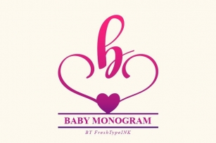 Baby Monogram Font Download