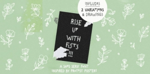 Rise Up With Fists Font Download