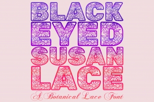 Black Eyed Susan Lace Font Download