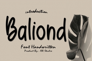 Baliond Font Download