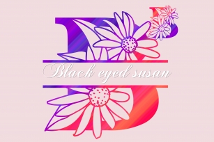 Black Eyed Susan Split Font Download