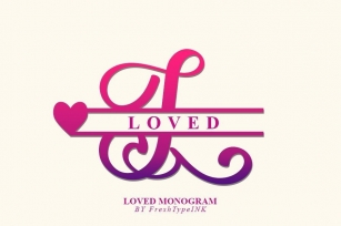 Loved Monogram Font Download
