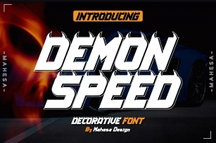 Demon Speed Font Download