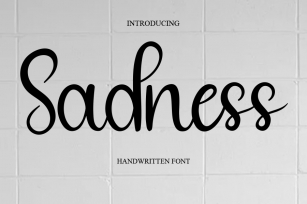 Sadness Font Download