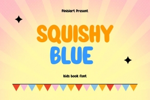 Squishy Blue - Kids Book Font Font Download