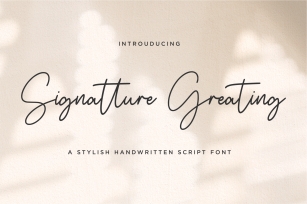 Signatture Greating Font Download
