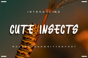 Cute insects font Font Download