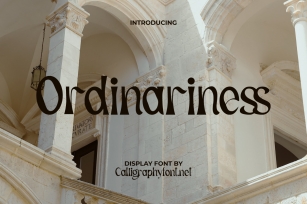 Ordinariness Font Download