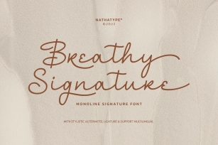 Breathy Signature Font Download