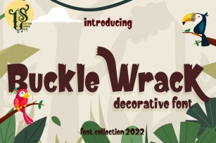 Buckle Wrack - Decorative font Font Download