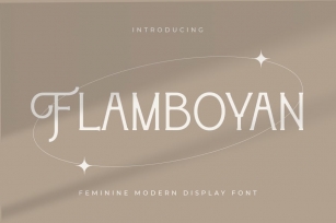 Flamboyan - Feminine Modern Display Font Font Download
