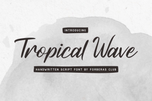 Tropical Wave Font Download