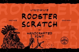 Rooster Scratch Font Download