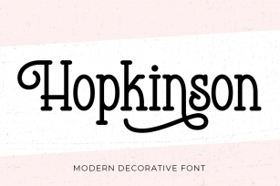Hopkinson Font Download