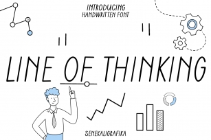 Line of Thinking Font Download