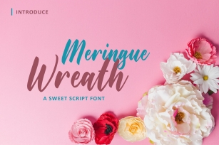 Meringue Wreath Font Download