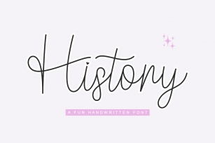 History Font Download