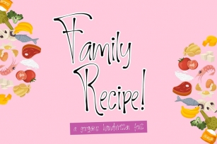 Family Recipe Font Download