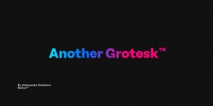 Another Grotesk Font Download