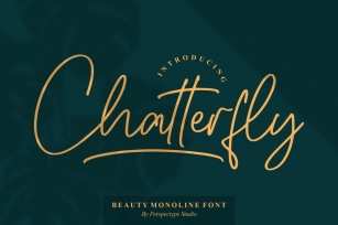 Chatterfly Monoline Font Font Download