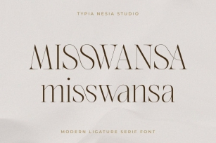 Misswansa - Modern Ligature Serif Font Download