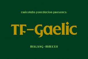 TF - Gaelic DEMO Font Download