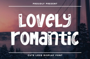 Lovely Romantic - Cute Love Display Font Font Download