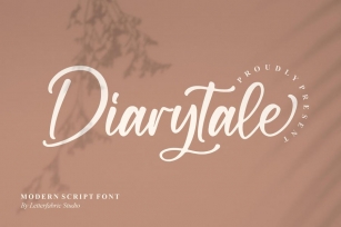 Diarytale Modern Script Font Font Download