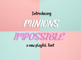 Minions Impossible Font Download