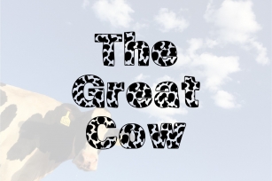 The Great Cow Font Download