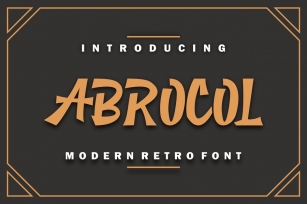 Abrocol font Font Download