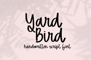 Yard Bird Font Download