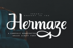 Hermaze | Carefully Handcrafted Brush Script Font Download