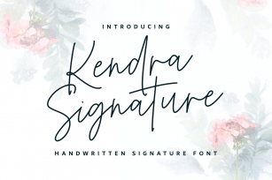 Kendra Signature Font Download