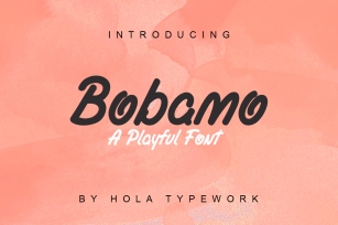 Bobamo Font Download