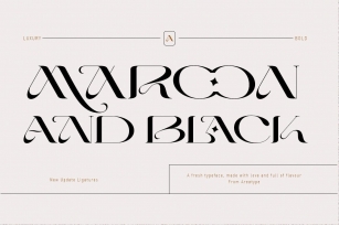 Maroon and Black Font Download