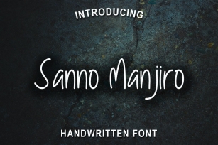 Sanno Manjiro Font Download