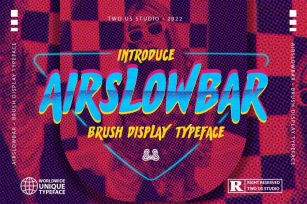 Airslowbar - Brush Display Typeface Font Download