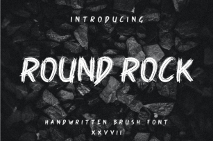 Round Rock Brush Font Font Download