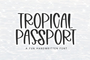 Tropical Passport Font Download