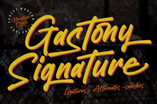 Gastony Signature Script Font Font Download