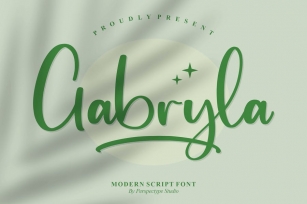 Gabryla Modern Script Font Font Download