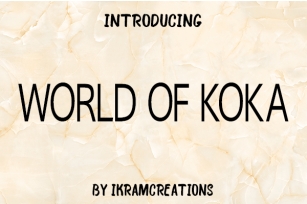 World of Koka Font Download