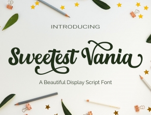 Sweetest Vania Font Download