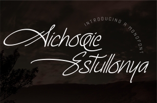Aichoie Estullonya Font Download